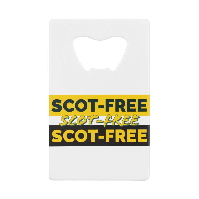 Abrebotellas De Tarjeta De Crédito Sin escote (Anverso)