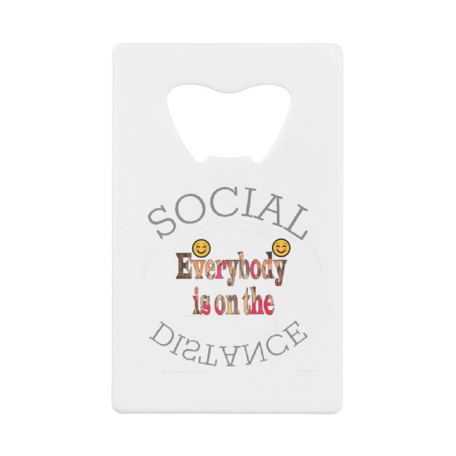 Abrebotellas De Tarjeta De Crédito Sobreviviremos a COVID-19 - Un mensaje de fuerza (Anverso)