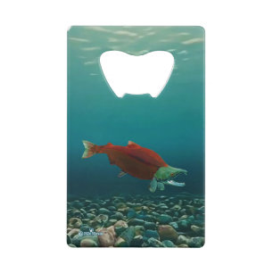 Abrebotellas De Tarjeta De Crédito Sockeye Salmon