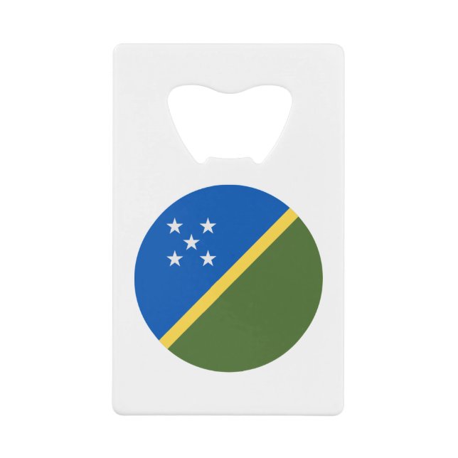 Abrebotellas De Tarjeta De Crédito Solomon Islands Flag (Anverso)