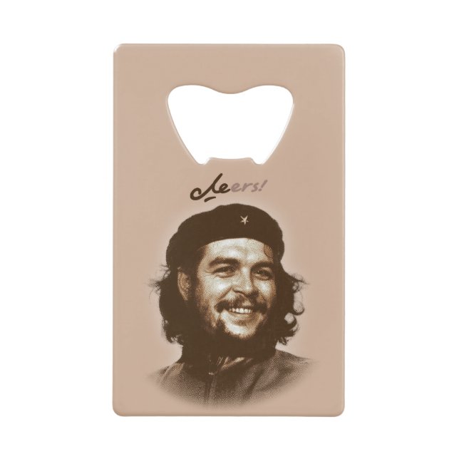 Abrebotellas De Tarjeta De Crédito Sonrisa "alegrías " de Che Guevara (Anverso)