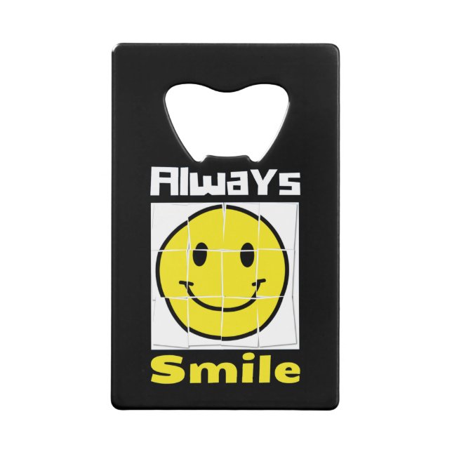 Abrebotellas De Tarjeta De Crédito sonrisa de emoji (Anverso)