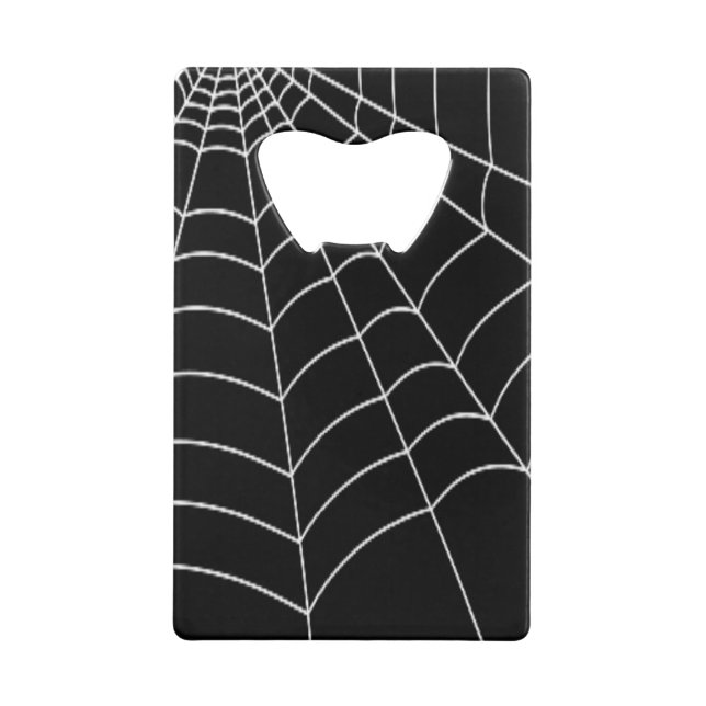 Abrebotellas De Tarjeta De Crédito Spider Web (Reverso)