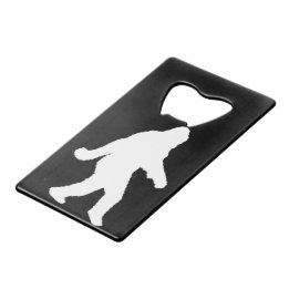 Abrebotellas De Tarjeta De Crédito Squatchin' White Silhouette