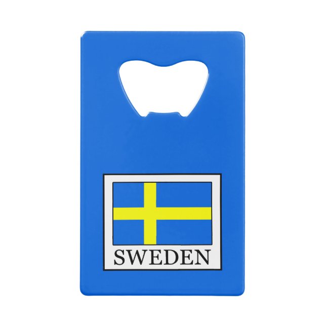 Abrebotellas De Tarjeta De Crédito Suecia (Anverso)