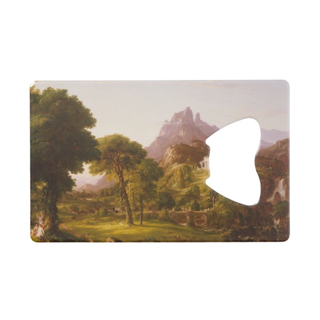 Abrebotellas De Tarjeta De Crédito Sueño Thomas Cole de Arcadia (Anverso (Horizontal))