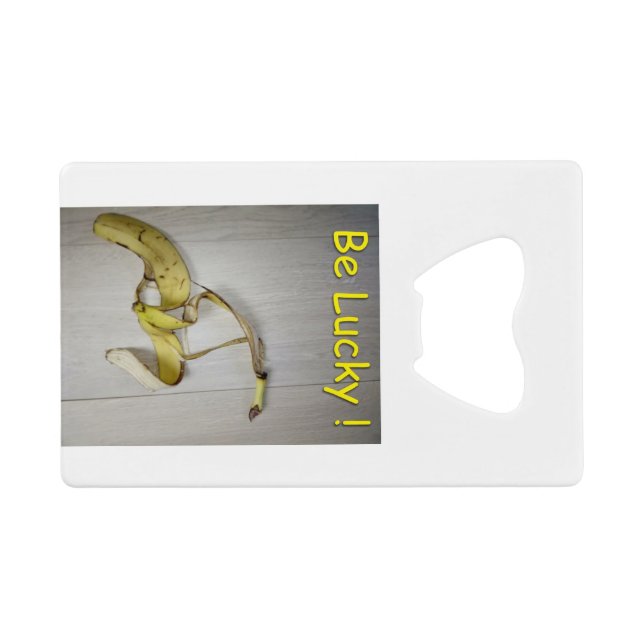 Abrebotellas De Tarjeta De Crédito ¡Suerte! (Reverso Horizontal)