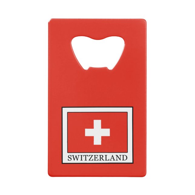 Abrebotellas De Tarjeta De Crédito Suiza (Anverso)