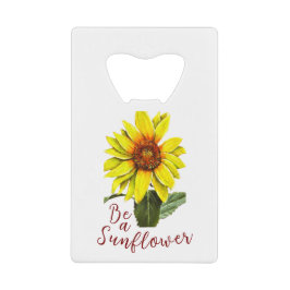 Abrebotellas De Tarjeta De Crédito Sunflower Bottle Opener