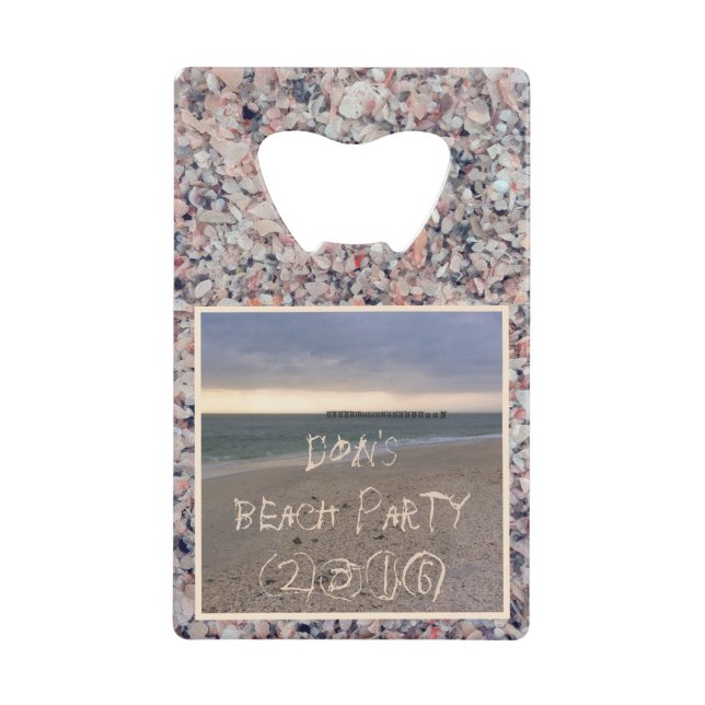 Abrebotellas De Tarjeta De Crédito Sunset de la isla Gasparilla (Anverso)