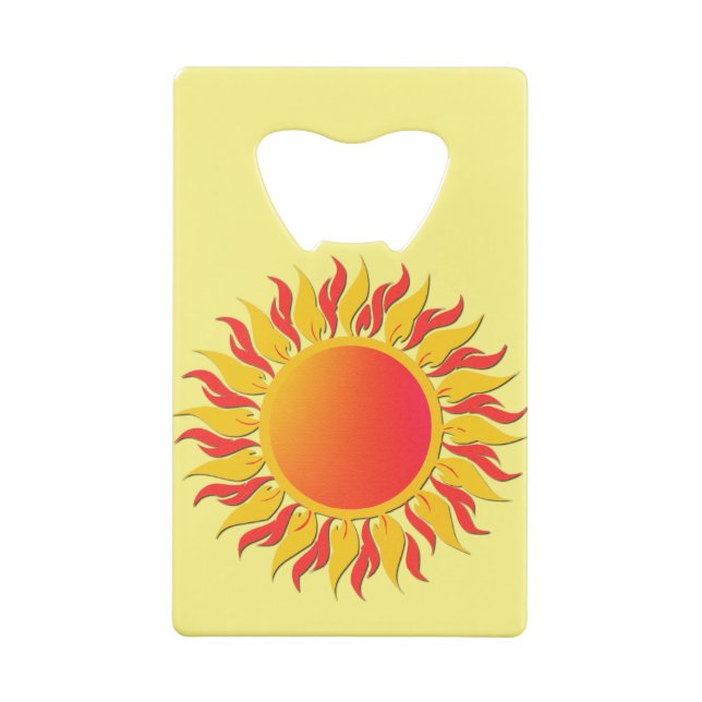 Abrebotellas De Tarjeta De Crédito Sunshine (Reverso)