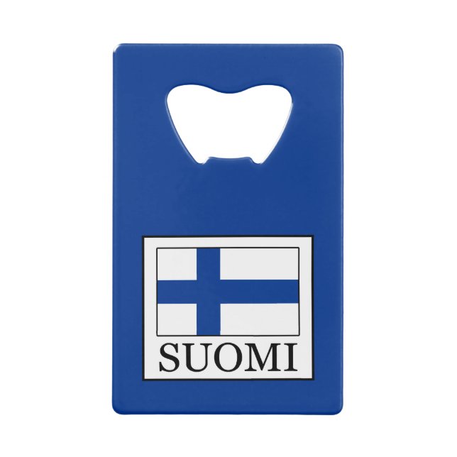 Abrebotellas De Tarjeta De Crédito Suomi (Anverso)