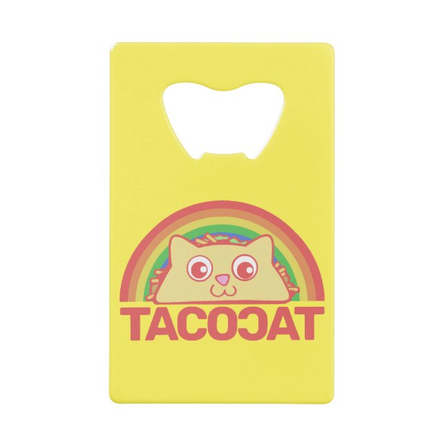 Abrebotellas De Tarjeta De Crédito Tacocat Deluxe (Anverso)