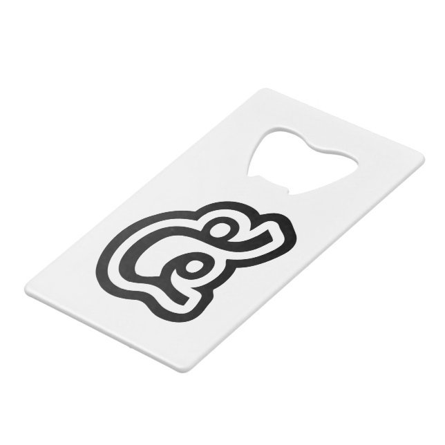 Abrebotellas De Tarjeta De Crédito Tailandia Número 5 / 5 / ๕ (Haa/Ha) Guión tailandé (Ángulo frontal)