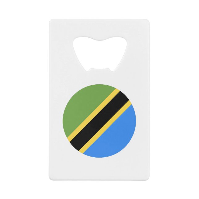 Abrebotellas De Tarjeta De Crédito Tanzania Flag (Anverso)