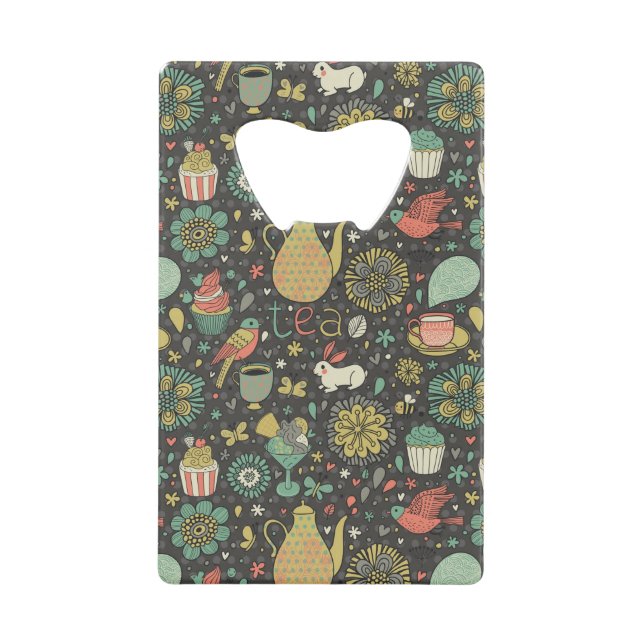 Abrebotellas De Tarjeta De Crédito Tarjeta brillante sabrosa del té (Anverso)