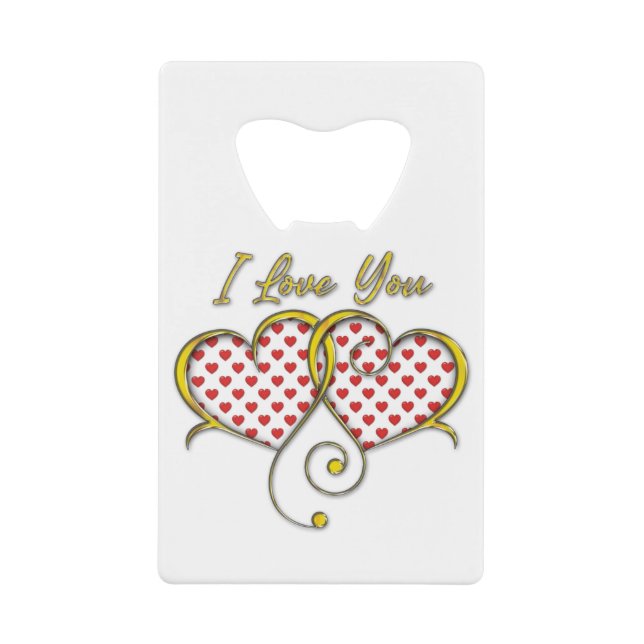 Abrebotellas De Tarjeta De Crédito Te amo You Design (Anverso)
