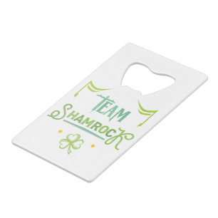 Abrebotellas De Tarjeta De Crédito Team Shamrock