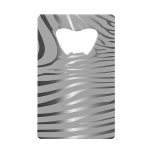 Abrebotellas De Tarjeta De Crédito Tecla de barra de zebra