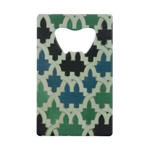 Abrebotellas De Tarjeta De Crédito Tejas de Azulejos del trono de los sultanes
