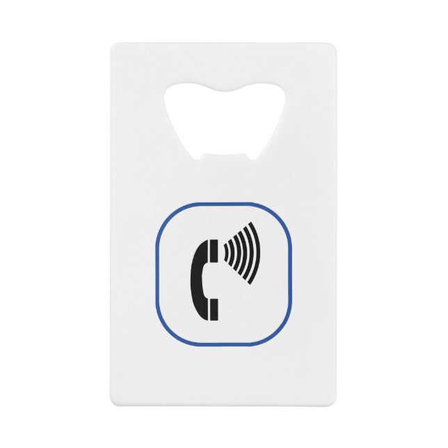 Abrebotellas De Tarjeta De Crédito Teléfono de control de volumen (Anverso)