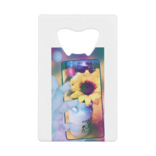 Abrebotellas De Tarjeta De Crédito Teléfono girasol
