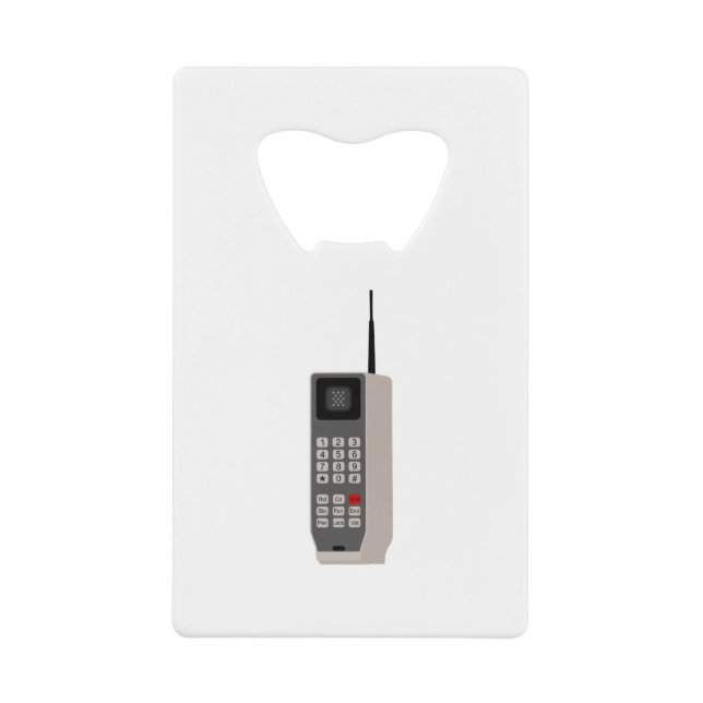 Abrebotellas De Tarjeta De Crédito Teléfono móvil retro (Anverso)