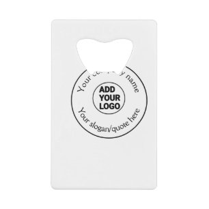 Abrebotellas De Tarjeta De Crédito texto simple mínimo agregue su logotipo/diseño aqu