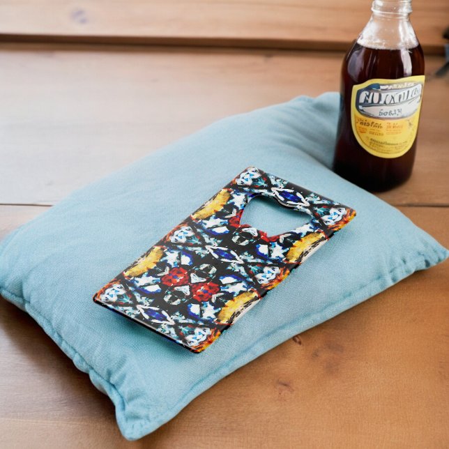 Abrebotellas De Tarjeta De Crédito Textura de color abstracta (Bottle Openers)