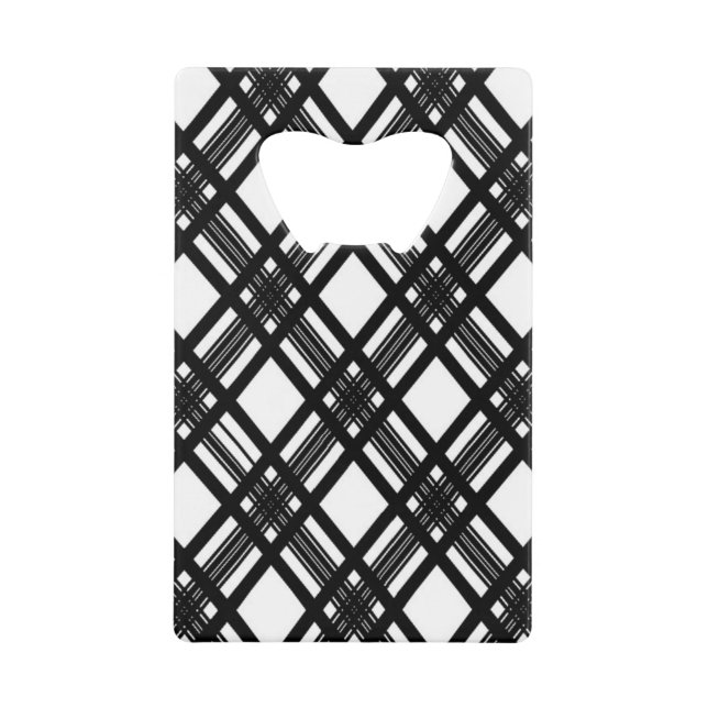 Abrebotellas De Tarjeta De Crédito Textura de las rayas (Anverso)