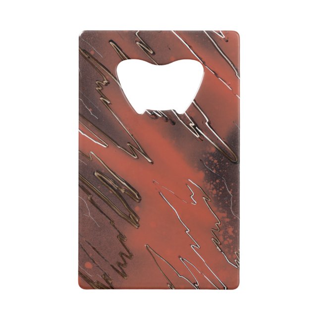 Abrebotellas De Tarjeta De Crédito Textura de secado (Anverso)