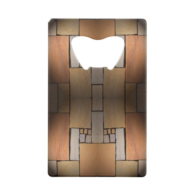 Abrebotellas De Tarjeta De Crédito Texturas de estilos clásicos (Anverso)