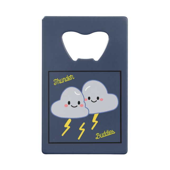 Abrebotellas De Tarjeta De Crédito Thunder Buddies (Anverso)