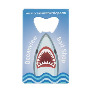 Abrebotellas De Tarjeta De Crédito Tiburón gracioso