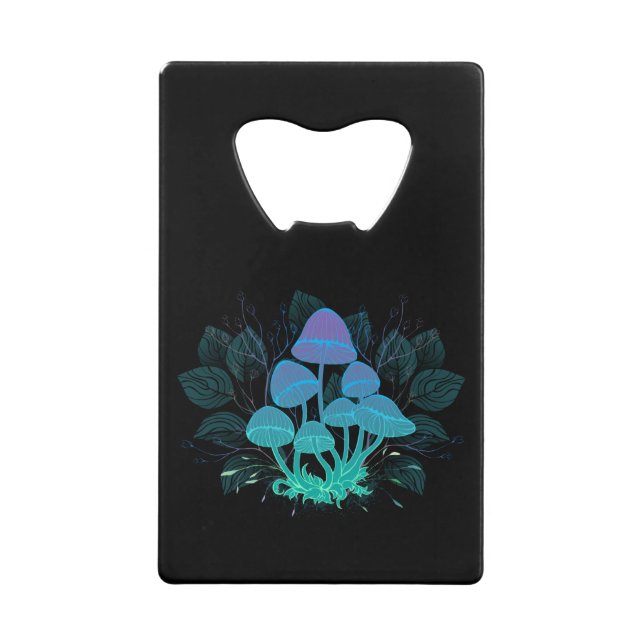 Abrebotellas De Tarjeta De Crédito Toadstools en Bushes (Anverso)