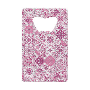 Abrebotellas De Tarjeta De Crédito tonos mediterráneos/ azulejos