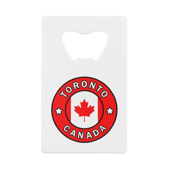 Abrebotellas De Tarjeta De Crédito Toronto Canadá (Anverso)