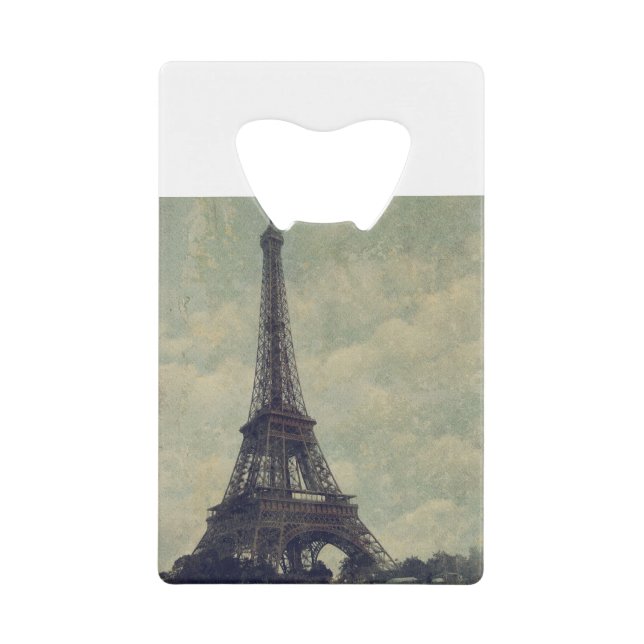 Abrebotellas De Tarjeta De Crédito Torre Eiffel, París (Anverso)