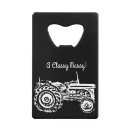 Abrebotellas De Tarjeta De Crédito Tractor de fergor Vintage Gray Massey