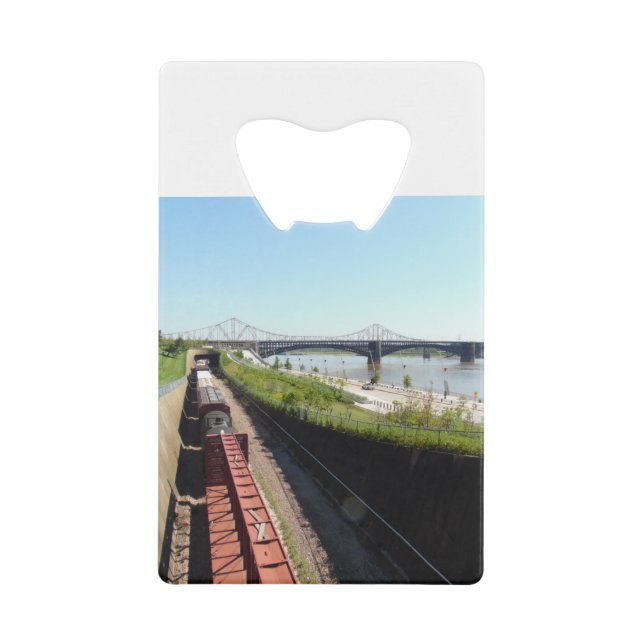 Abrebotellas De Tarjeta De Crédito Tren paisajístico (Anverso)