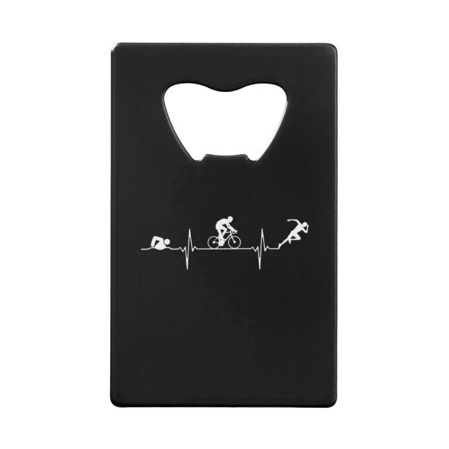 Abrebotellas De Tarjeta De Crédito Triatlón - Triatlón (Anverso)