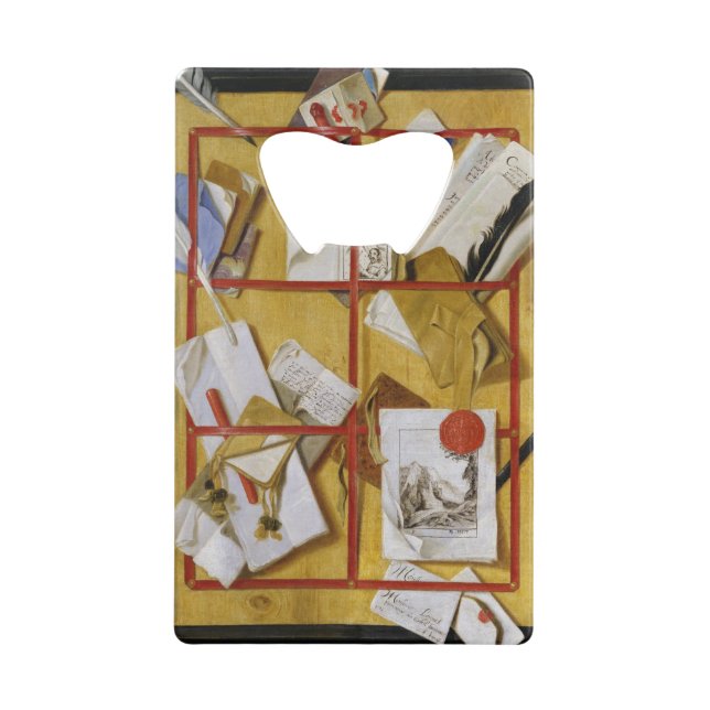 Abrebotellas De Tarjeta De Crédito Trompe - l ' oeil (Anverso)