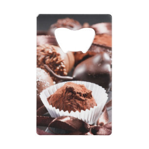 Abrebotellas De Tarjeta De Crédito Trufas de chocolate
