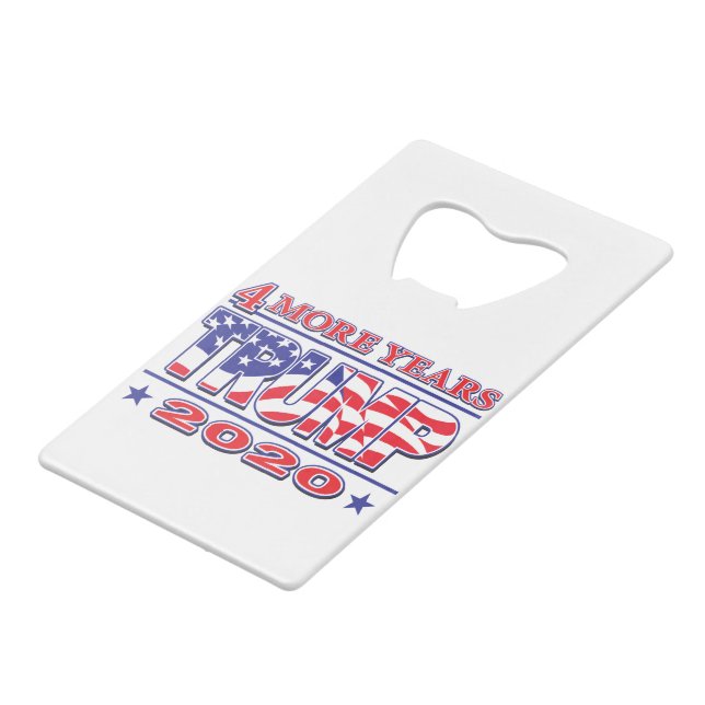 Abrebotellas De Tarjeta De Crédito Trump 2020 (Ángulo trasero)