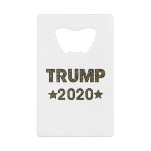 Abrebotellas De Tarjeta De Crédito Trump Camouflage
