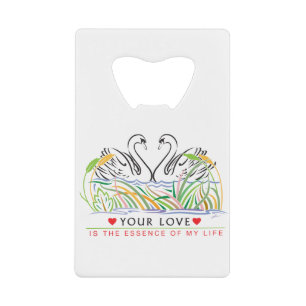 Abrebotellas De Tarjeta De Crédito Tu amor es esencia