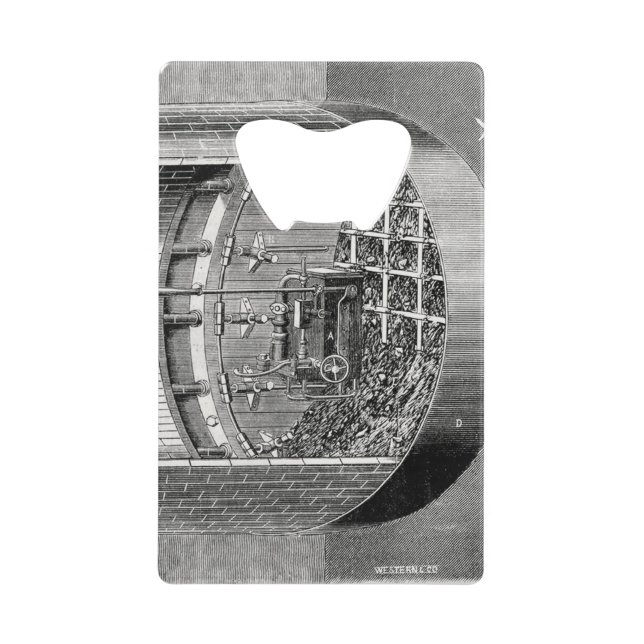 Abrebotellas De Tarjeta De Crédito Túneles de metro de New York Broadway (Anverso)