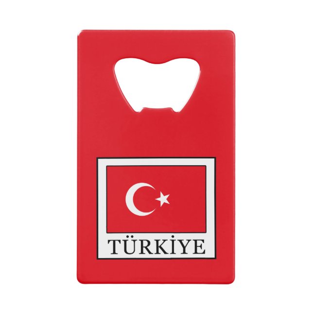 Abrebotellas De Tarjeta De Crédito Türkiye (Anverso)