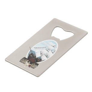 Abrebotellas De Tarjeta De Crédito Un barco pirata