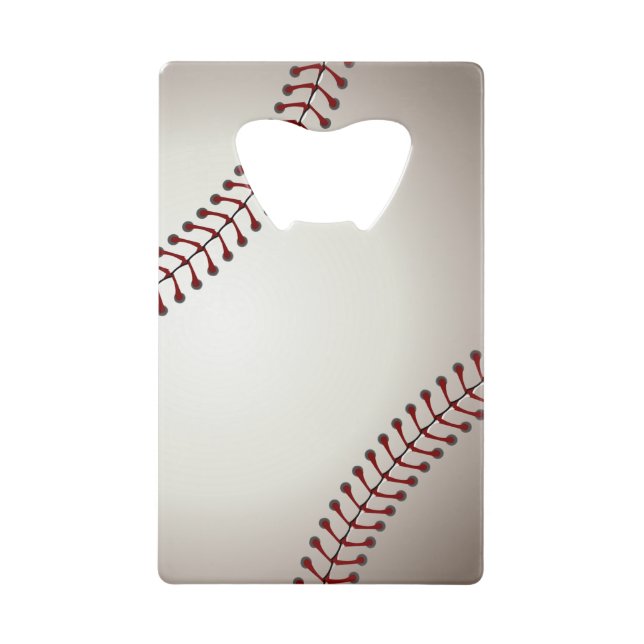 Abrebotellas De Tarjeta De Crédito Un diseño de una base o una bola blanda (Anverso)